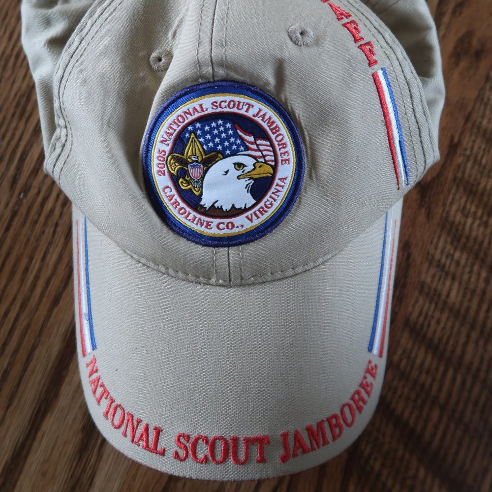 2005 National Boy Scout Jamboree Tan Staff Strapback Cap/Hat